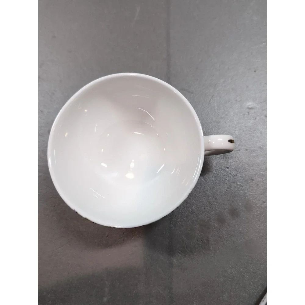 English Bone China Tea for One Set Yorkshire Terrier Yorkie & Kittens Gold Trim